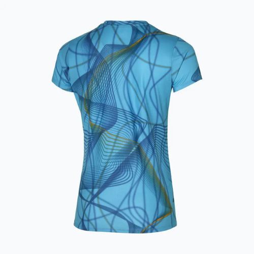 Maglietta da corsa da donna Mizuno Graphic Tee blu lattiginoso