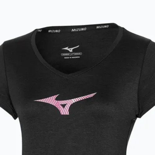 Maglietta da corsa da donna Mizuno Impusle Core RB Tee nero