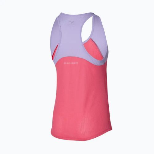 Canotta running donna Mizuno DryAeroFlow Tank sunkissed coral