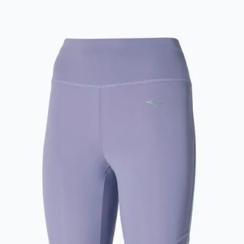 Leggings running donna Mizuno Core 3/4 lilla pastello