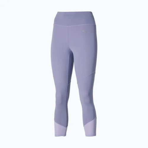 Leggings running donna Mizuno Core 3/4 lilla pastello