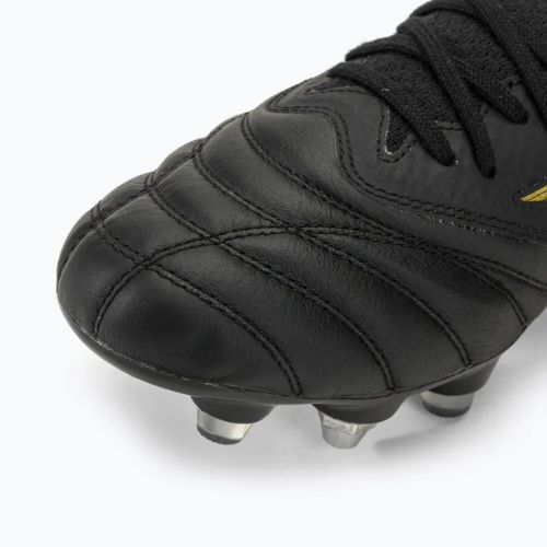 Scarpe da calcio Mizuno Morelia Neo IV Beta SG da uomo nero/oro/nero
