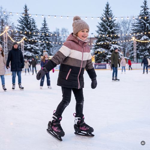 Pattini per bambini ATTABO 2 in 1 Kylo rosa