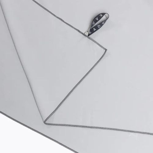Asciugamano ad asciugatura rapida KADVA Tuala XL 175x110 cm grigio