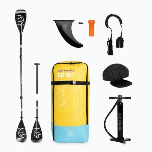 Tavola SUP AQUASTIC Touring 12'6" gialla