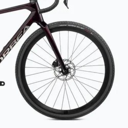 Bicicletta da ghiaia Orbea Terra M30 Team 2024 vino rosso carbonio vista