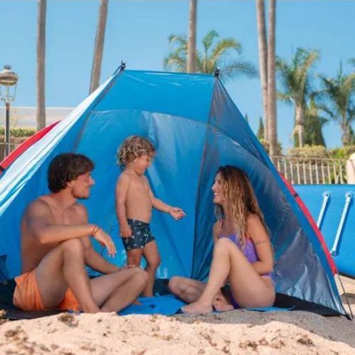 AQUASTIC Tenda da spiaggia Concielo blu