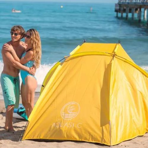 AQUASTIC Tenda da spiaggia Concielo arancione