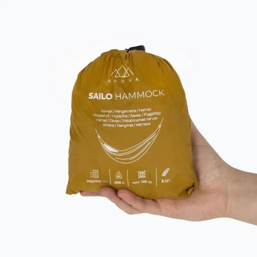 Hammock da viaggio KADVA Sailo Hammock ultraleggero giallo