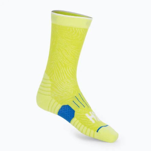 HOKA Crew Run Sock 3 paia di calzini da corsa blu diva/acqua ghiacciata/serale primula