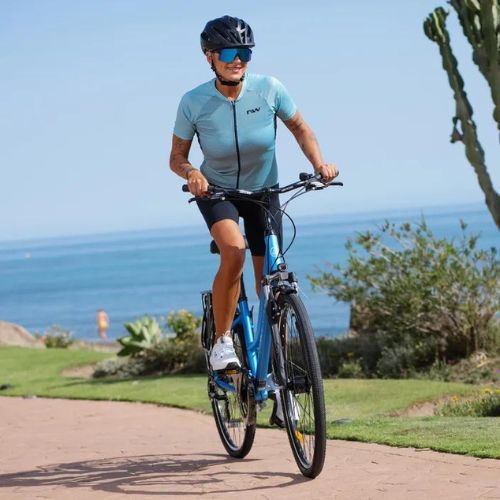 Bicicletta da trekking da donna ATTABO Trekking 17" blu