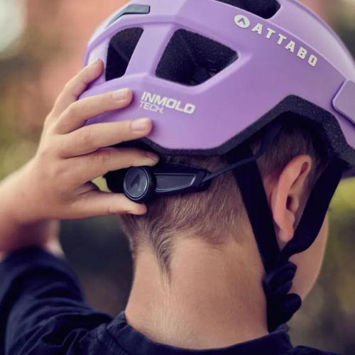 Casco da bici per bambini ATTABO Khola viola