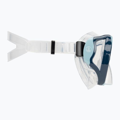 AQUASTIC Shoal set snorkeling maschera + boccaglio blu
