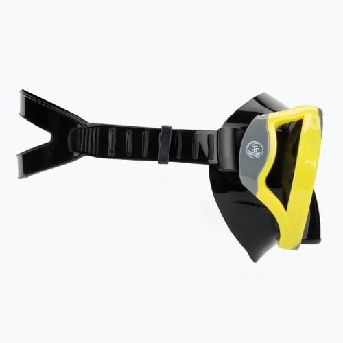 AQUASTIC Shoal set snorkeling maschera + boccaglio grigio
