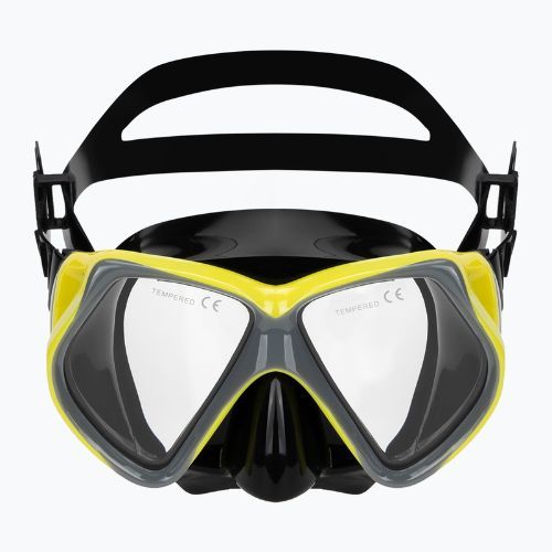 AQUASTIC Shoal set snorkeling maschera + boccaglio grigio