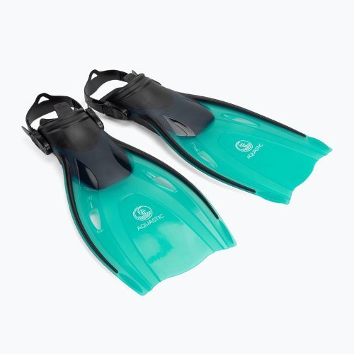 AQUASTIC Jetty set snorkeling maschera + boccaglio + pinne blu