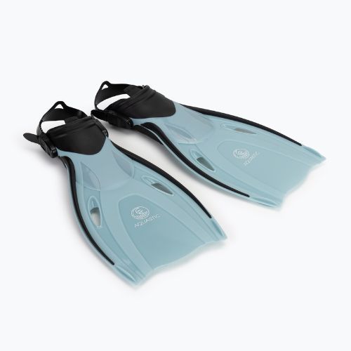 AQUASTIC Shoal set snorkeling maschera + boccaglio + pinne blu