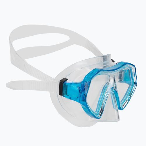 AQUASTIC Shelly set snorkeling per bambini maschera + boccaglio + pinne blu
