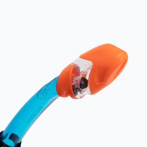 AQUASTIC Shelly set snorkeling per bambini maschera + boccaglio + pinne blu