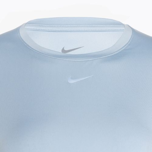 Maglietta da corsa Nike One Classic Dri-Fit light blu armeria/nero da donna