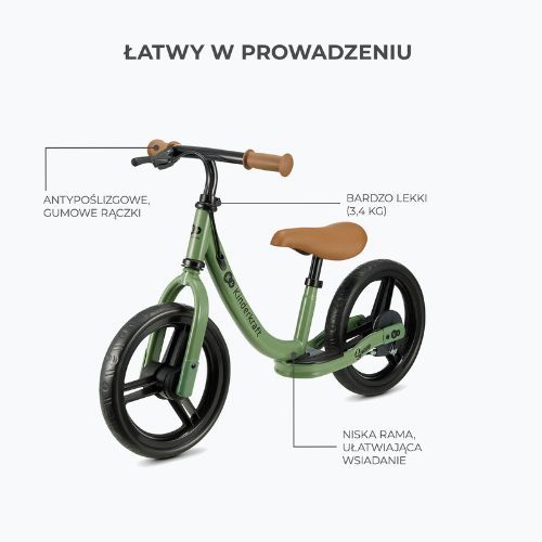 Bicicletta da fondo Kinderkraft Space verde