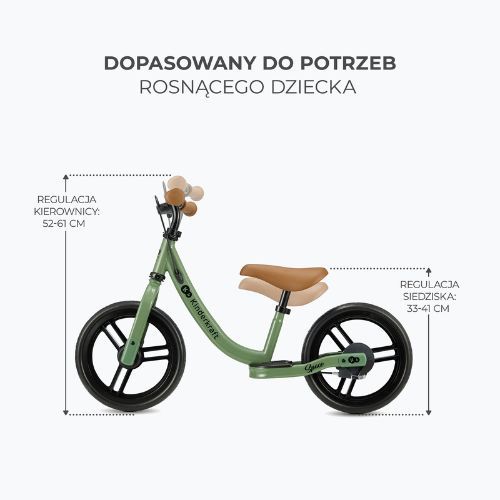 Bicicletta da fondo Kinderkraft Space verde