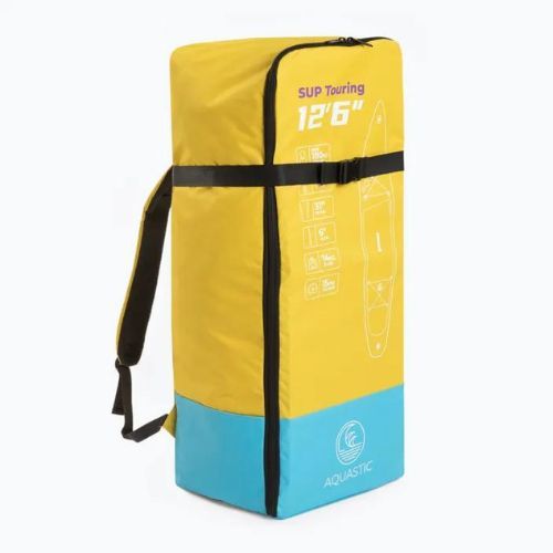 SUP AQUASTIC Touring 12'6" zaino per tavola giallo