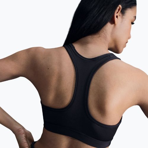 Reggiseno da allenamento Nike Swoosh Medium Support nero/bianco