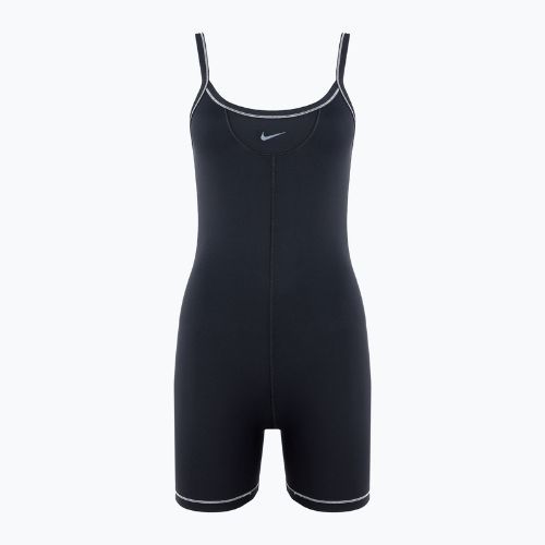 Tuta Nike One Dri-FIT Short donna nero/marrone chiaro/grigio freddo