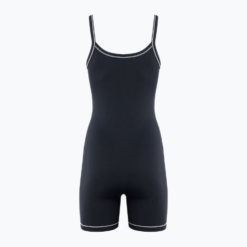 Tuta Nike One Dri-FIT Short donna nero/marrone chiaro/grigio freddo