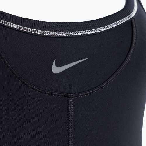 Tuta Nike One Dri-FIT Short donna nero/marrone chiaro/grigio freddo