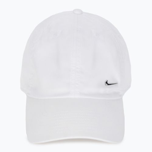 Cappellino Nike Dri-Fit Club Unstructured Metal Swoosh bianco/argento metallico