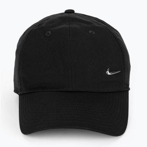 Cappellino Nike Dri-Fit Club Unstructured Metal Swoosh nero/argento metallico