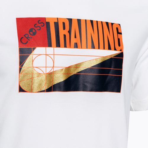 Maglietta da allenamento Nike Dri-Fit da uomo, bianco