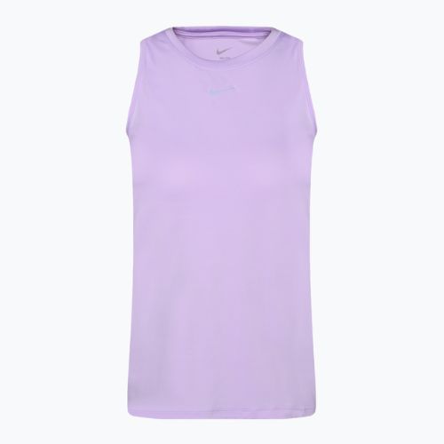 Canotta da allenamento donna Nike One Classic Dri-Fit lilla fiorito/nero