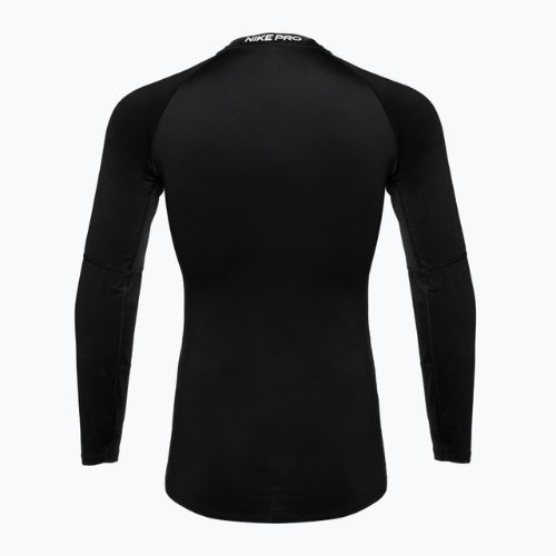 Uomo Nike Pro Dri-Fit Tight Fitness Longsleeve nero/bianco