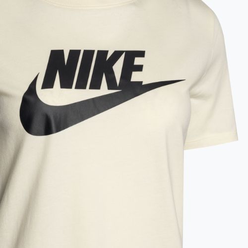 Maglietta Nike Sportswear Club Essentials Logo latte di cocco/nero da donna