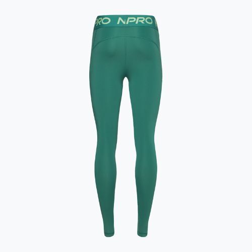 Leggings da allenamento da donna Nike Pro Dri-FIT Mid-Rise 7/8 Graphic bicoastal/verde vapore/bianco
