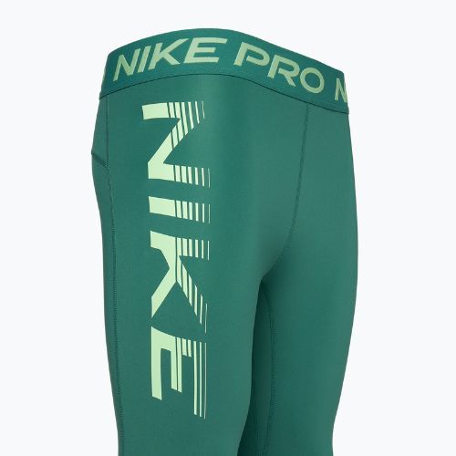 Leggings da allenamento da donna Nike Pro Dri-FIT Mid-Rise 7/8 Graphic bicoastal/verde vapore/bianco