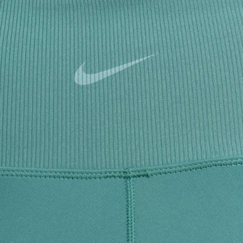 Pantaloncini Nike One Rib a vita alta 5" Biker da donna bicoastal/bianco