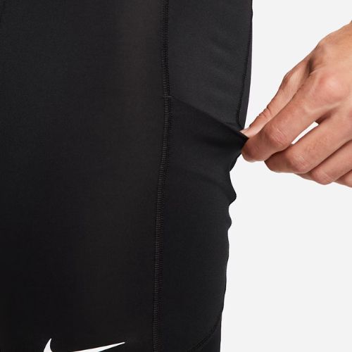 Pantaloncini da allenamento Nike Pro Dri-Fit Fitness da uomo, nero/bianco