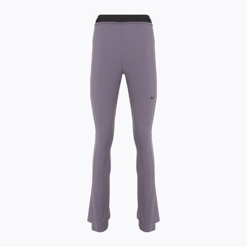 Leggings donna Nike Sportswear Chill Knit Mini-Rib Flared daybreak/nero
