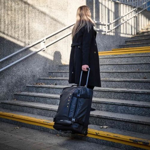 Valigia da viaggio media KADVA Lazio 74 l nera