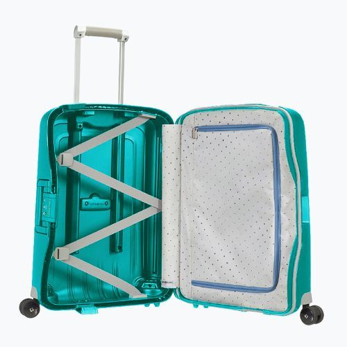 Samsonite S'cure Spinner valigia da viaggio 34 l blu acqua