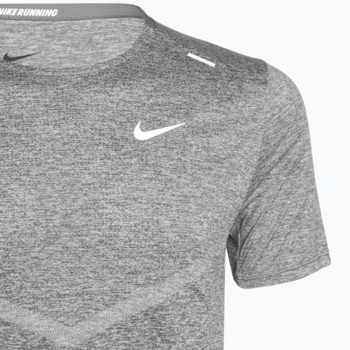 Maglietta da corsa Nike Dri-Fit Rise 365 grigio fumo/erba da uomo