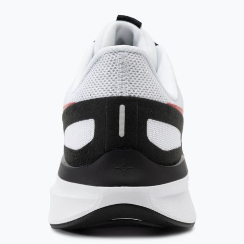 Nike Structure 25 uomini scarpe da corsa bianco / nero / luce mmoke grey / rosso fuoco