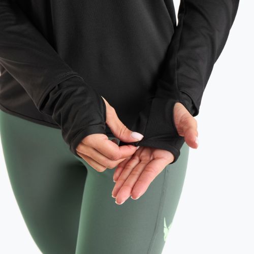 Donna Nike Swift Element UV 1/4-Zip running a maniche lunghe nero