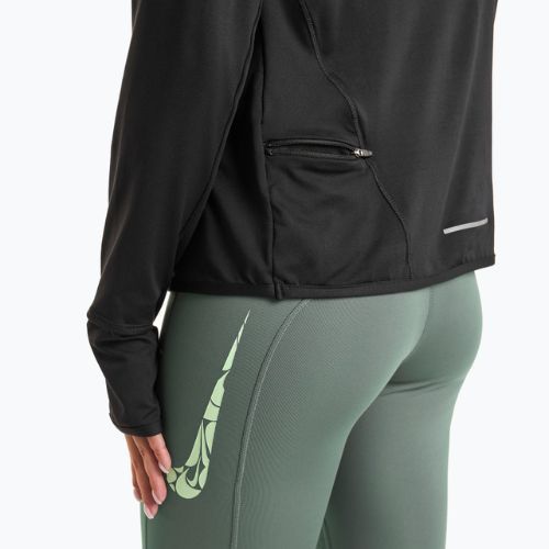 Donna Nike Swift Element UV 1/4-Zip running a maniche lunghe nero
