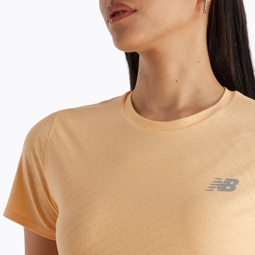 Maglia da corsa New Balance Jacquard Slim donna, fiori di pesco