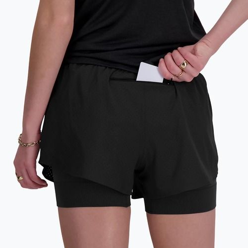 Pantaloncini New Balance donna 2IN1 3" nero